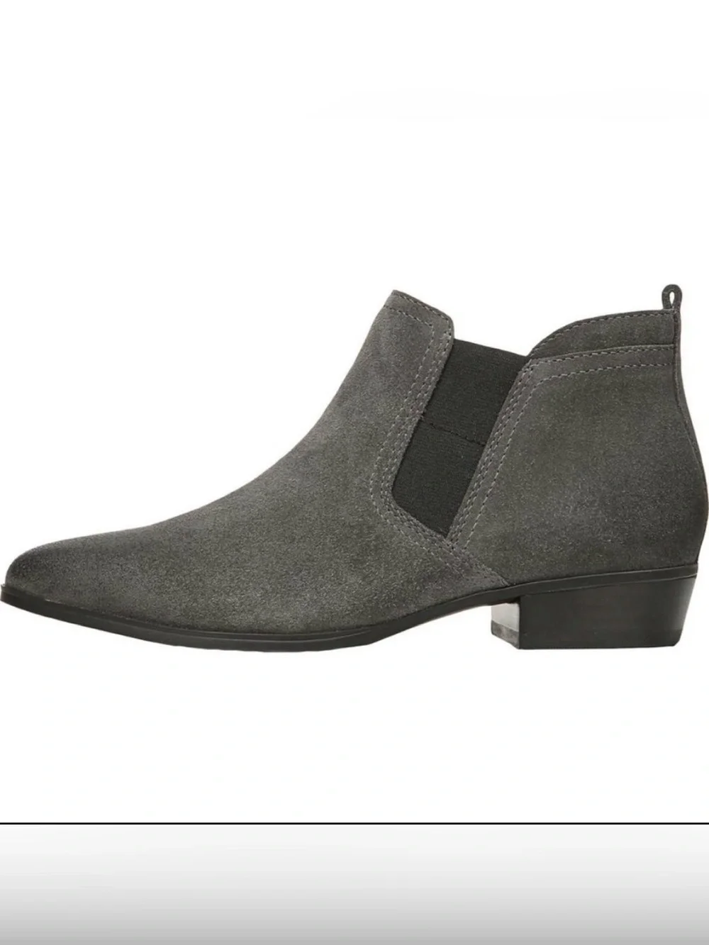 Naturalizer Becka Zipper Ankle Booties, Taupe Suede, Size 9, Good Used Condition